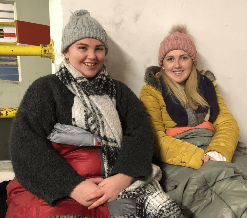 Sleepout 2020 - Anya and Lindsay