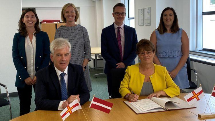 Guernsey signing Reciprocal Social Security Agreement with Latvia
