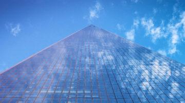 Glass building