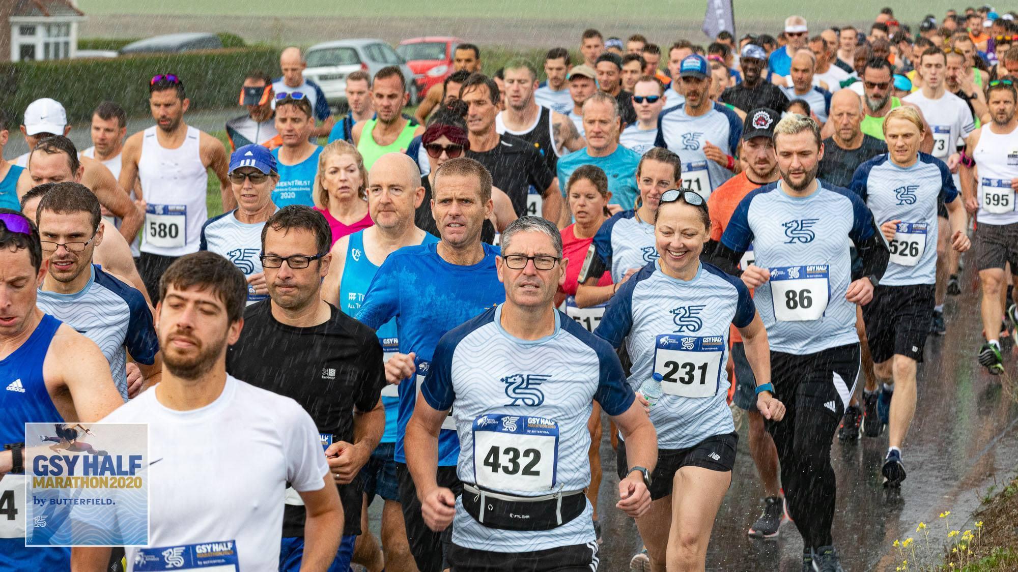 Runners setting off