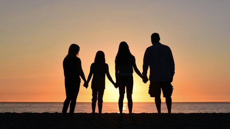 Family sunset