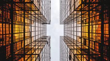 Glass building