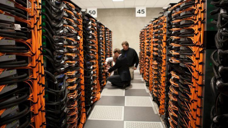 Server racks data centre