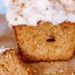 Vegan carrot cake loaf with cream cheese frosting
