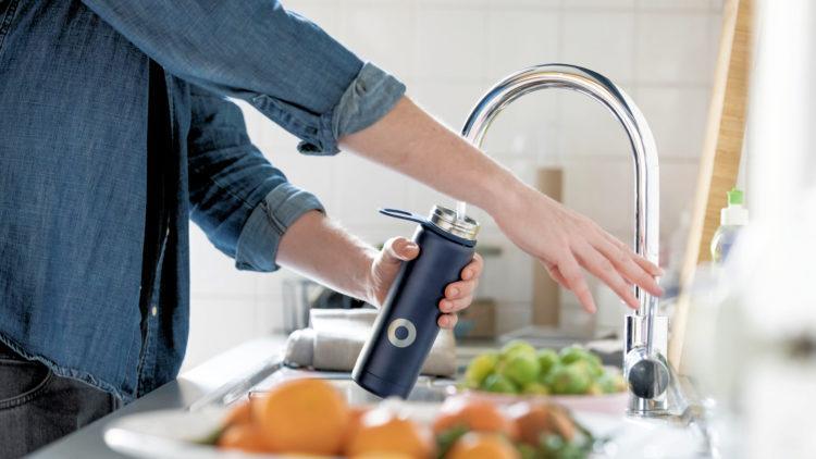 Water bottle tap