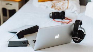 Work from home laptop bed