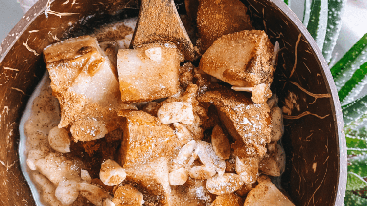 Recipe: Baked pear cinnamon protein oats