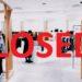 Clothes shop closed