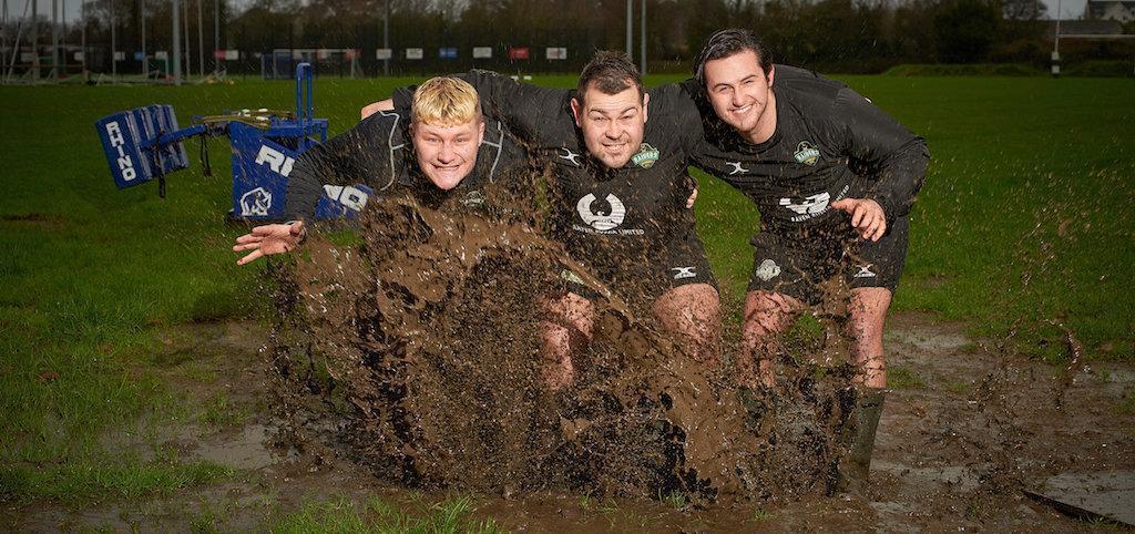 Guernsey Rugby club Tom Teasdale, Tom Ceillam and Taylor Quate