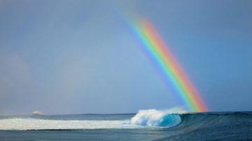Rainbow beach wave