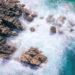 Rough sea on rocks
