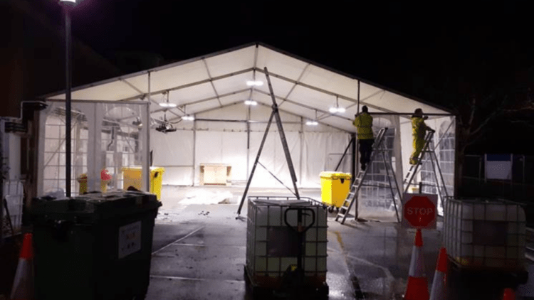Covid-19 testing capacity increased at the Princess Elizabeth Hospital