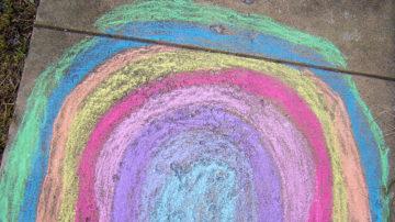 Chalk rainbow