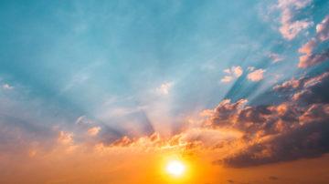 Sunrise clouds