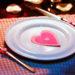 Valentine heart dinner