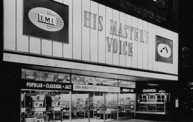 HMV Oxford Street store in 1960s