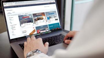 Online business website
