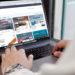 Online business website
