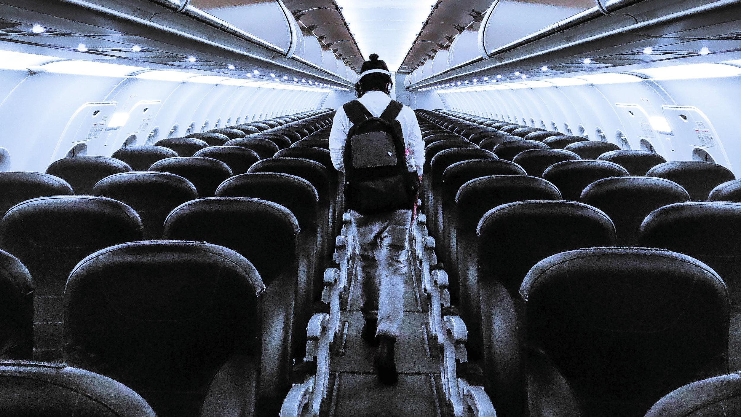 Empty Airplane.