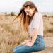 Girl sitting smiling