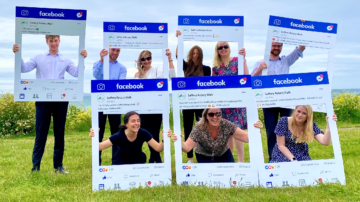 Saffery Champness walkers Selfie frames