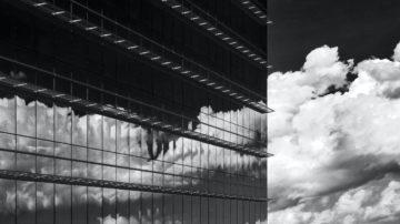 Building sky clouds reflection