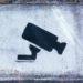 CCTV security camera sign graffiti