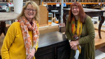 Caroline Spencer and Pat Robson