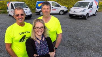 Nigel Dorey (left), Dawn Gallienne (centre), Paul Watts (right)