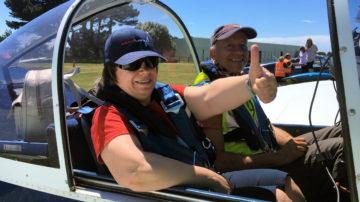 Young adults flying day