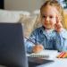 Girl child PC laptop