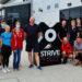 Lawrence Dallaglio with athletes at Strive Academy