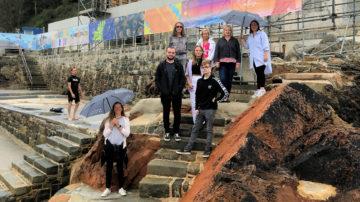 Vive La Vallette and GCFE students at the bathing pools