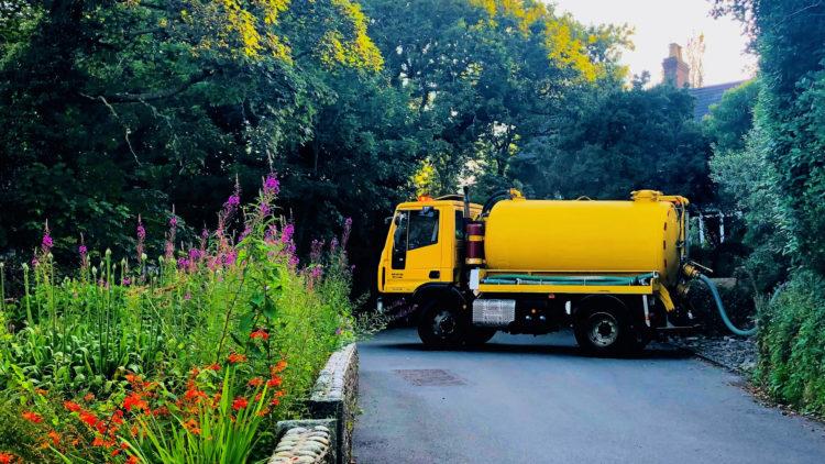 Sewage lorry Guernsey