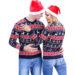 Christmas jumpers couple