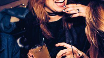 Females girls drinking