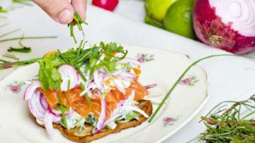 Healthy food salmon