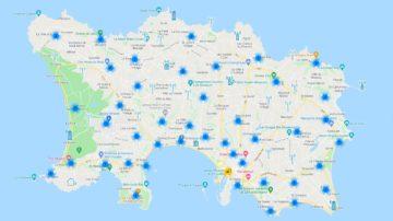 Jersey island mobile phone masts map