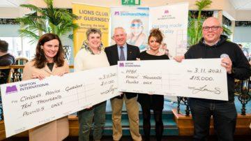 Skipton Swimarathon cheque presentation