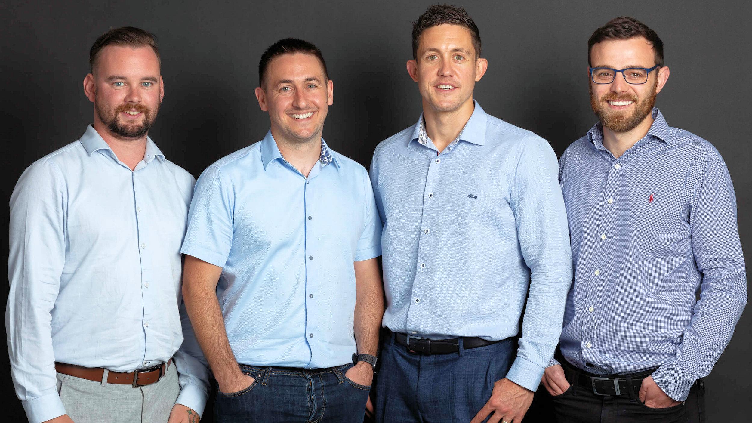 Systems Labs team (L-R Chris Rowe, Jamie McDonald, Alex Blackwell and Steve Quinn)