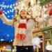 Christmas woman snow
