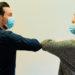 Covid masks elbow