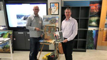 Tony Parsons and Robert Monticelli at Les Quennevais workshop