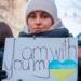 Ukraine support people heart flag