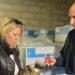 International Development Minister, Deputy Carolyn Labey, with CEO of Crown Agents, Ferus Drake, inspecting trauma kits