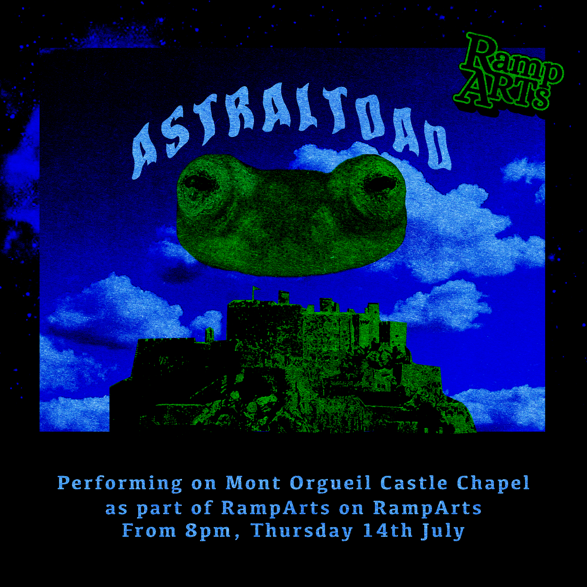 Headline Band Astraltoad Poster created by Adam Boots