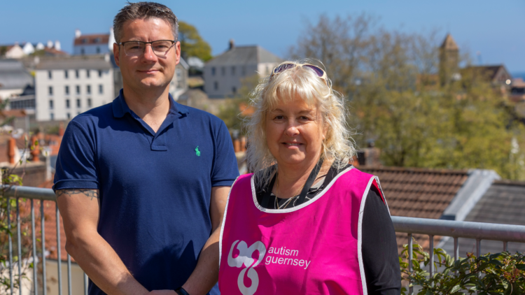 John Davison, First Central and Julia Watts, Autism Guernsey 01 16-9