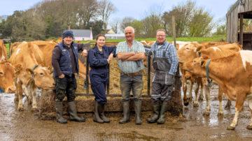 Meadowcroft Fram L-R Andrew Eastabrook, Charlotte Bolding, Tony Vile and Graeme White