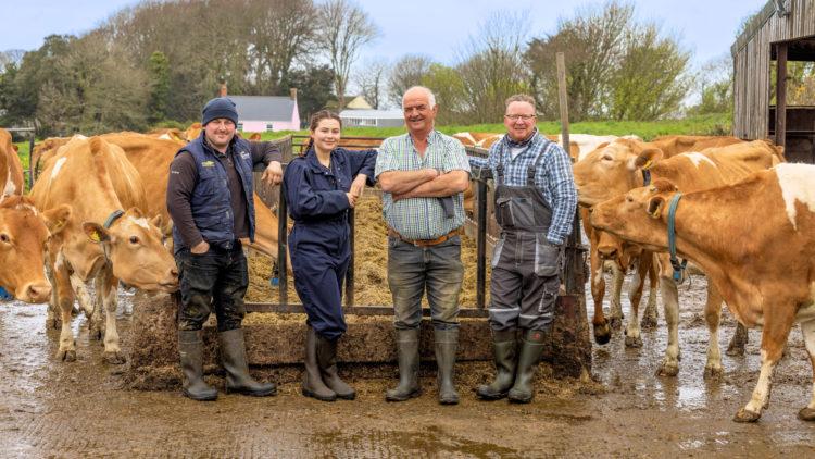 Meadowcroft Fram L-R Andrew Eastabrook, Charlotte Bolding, Tony Vile and Graeme White