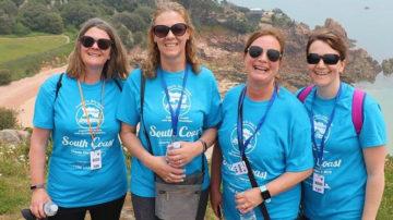 Walkers from Jersey Mencap’s South Coast Challenge